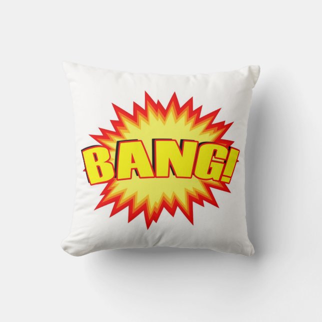 Cojín Decorativo ¡Bang! (Anverso)