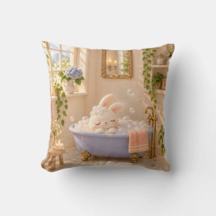 Cojín Decorativo Baño de burbujas de conejo pervinca Sunny Cottage