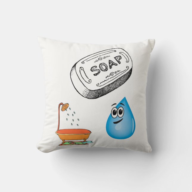 Cojín Decorativo baño decore de pillow (Anverso)