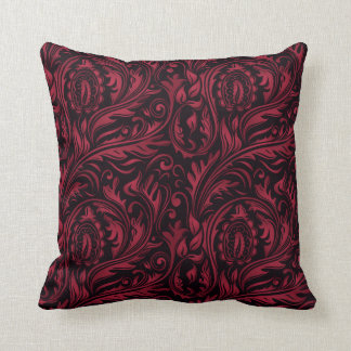 Cojín Decorativo Baños florales Red & Black Paisley