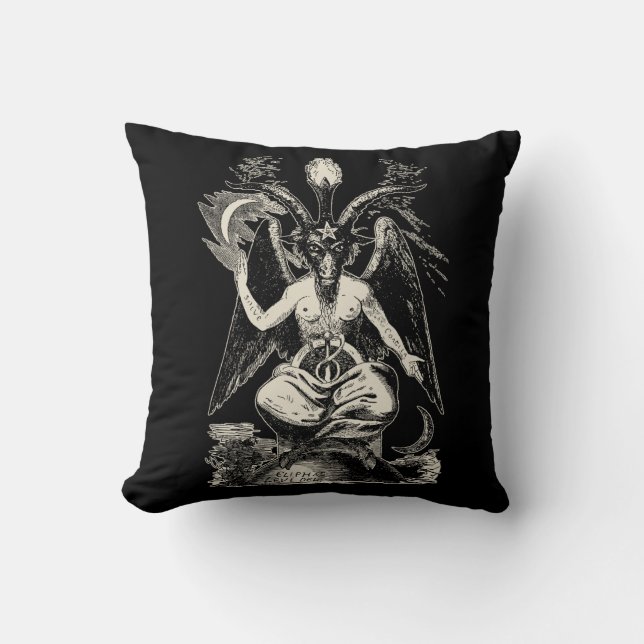 Cojín Decorativo Baphomet (Anverso)