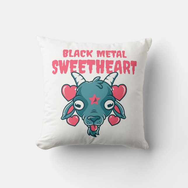 Cojín Decorativo Baphomet Cabeza de Cabra Bonito (Anverso)