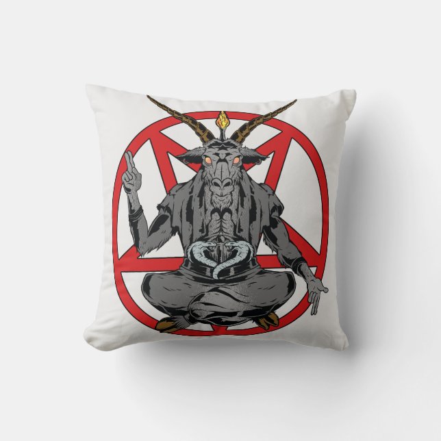 Cojín Decorativo Baphomet roi de l'enfer  (Anverso)