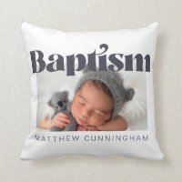 Baptism Modern Bold Simple Foto Gracias