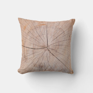 Cojín Decorativo Baraja de madera marrón