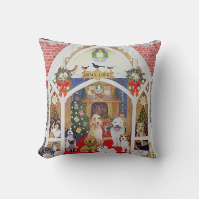 Cojín Decorativo Barbas blancos y negros (Anverso)