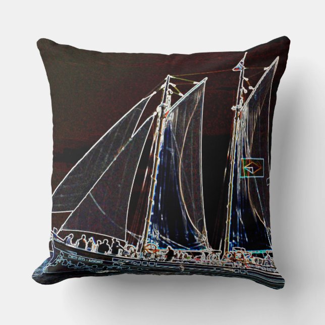 Cojín Decorativo Barco a vela (Anverso)