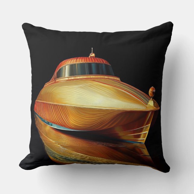 Cojín Decorativo Barco Art Deco (Anverso)