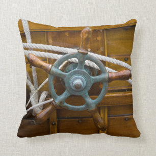 Cojín Decorativo Barco de madera antiguo