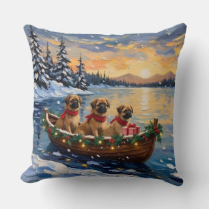Cojín Decorativo Barco de Navidad de Pekín Feriado