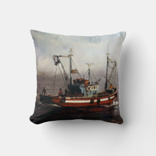 Cojín Decorativo Barco de pesca/Pesqueiro/Fishing boat