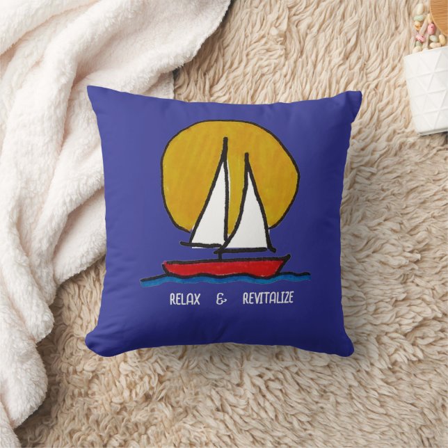 Cojín Decorativo Barco de vela al sol (Manta)