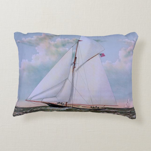 Cojín Decorativo Barco de vela antiguo (Reverso)