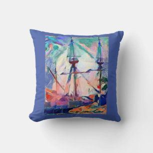 Cojín Decorativo barco de vela en diseño caprichoso