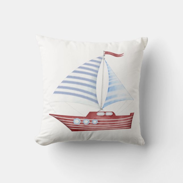 Cojín Decorativo Barco náutico Pillow Nautical (Anverso)