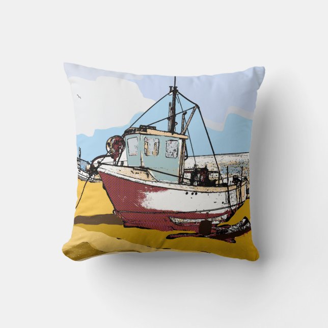 Cojín Decorativo Barco pesquero de Quaint (Anverso)