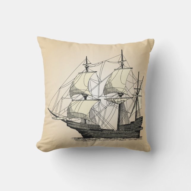 Cojín Decorativo Barco pirata (Anverso)