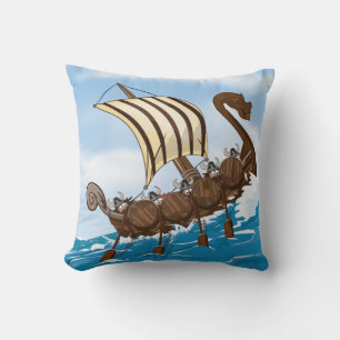 Cojín Decorativo Barco Vikingo