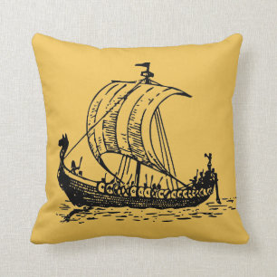 Cojín Decorativo Barco Vikingo
