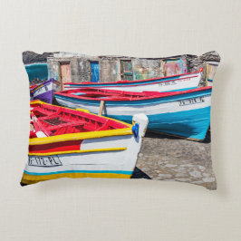 Cojín Decorativo Barcos de pesca de colores, Cabo Verde