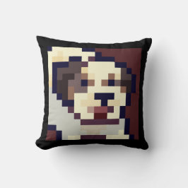 Cojín Decorativo Barking dog. Pixel Art, pixelart