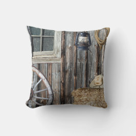 Cojín Decorativo Barn Pillow de Cowboy Occidental