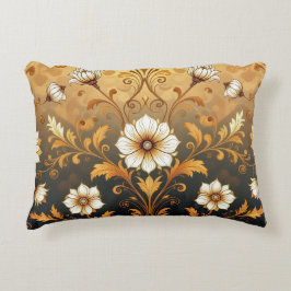 Cojín Decorativo "Barockes Ornament-Muster in Gold und Schwarz"7