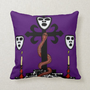 Cojín Decorativo Barón Samedi Voodoo Art Pillow