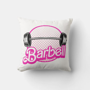 Cojín Decorativo Barra de pesas - rosa