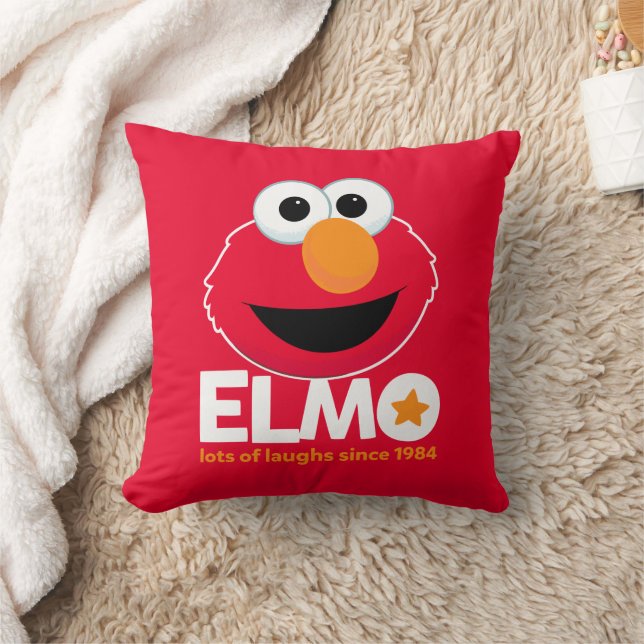 Cojín Decorativo Barrio Sésamo | Elmo Lots of Laughs Desde 1984 (Manta)