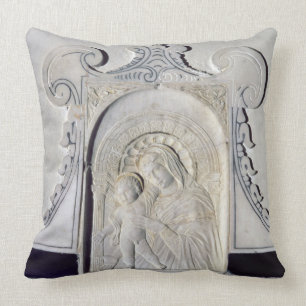 Cojín Decorativo Bas-alivio de Madonna y de un niño (mármol)