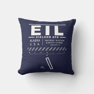 Cojín Decorativo Base Aérea Eielson AFB EIL