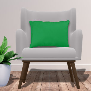 Cojín Decorativo Básico Elegante Color Sólido Verde Kelly