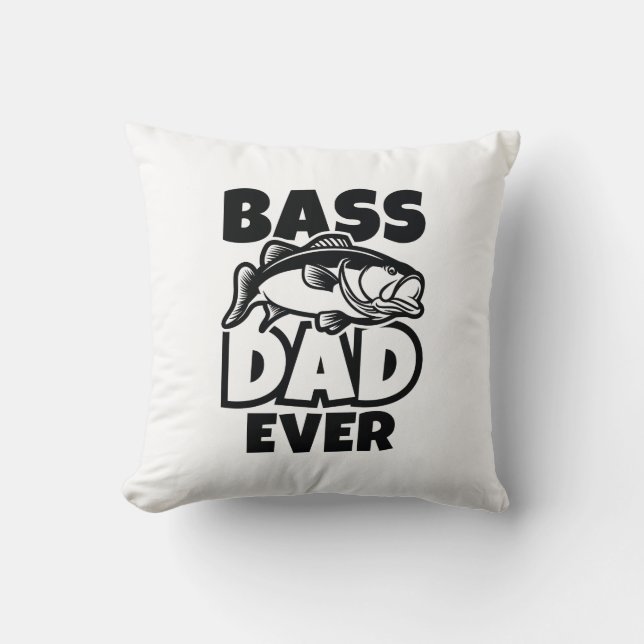 Cojín Decorativo Bass Dad (Anverso)