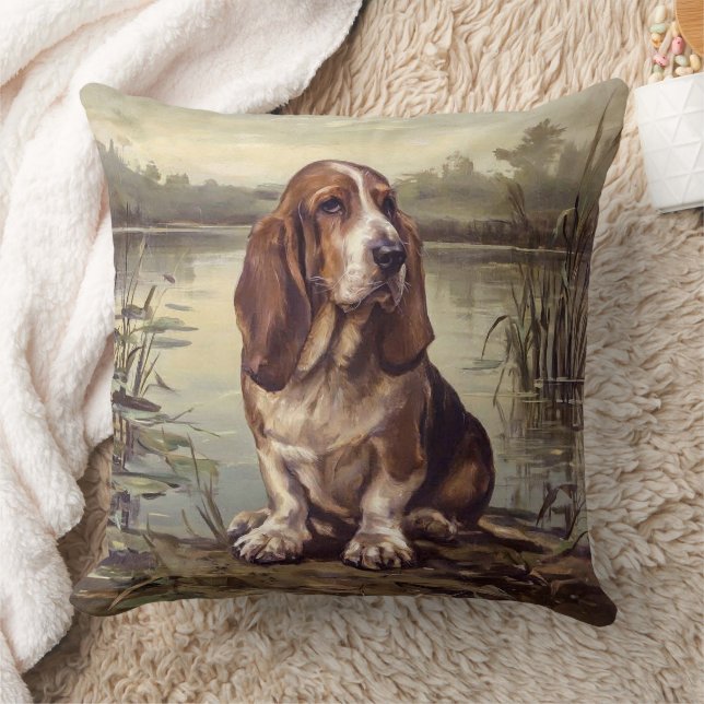 Cojín Decorativo Basset Hound (Manta)