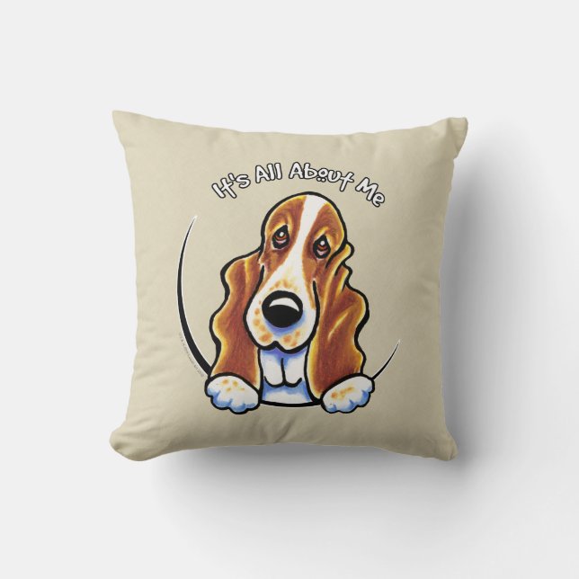 Cojín Decorativo Basset Hound IAAM (Anverso)