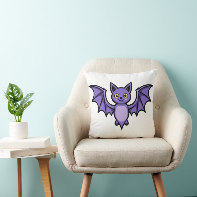 Cojín Decorativo Bat - Criatura de Halloween (Silla)