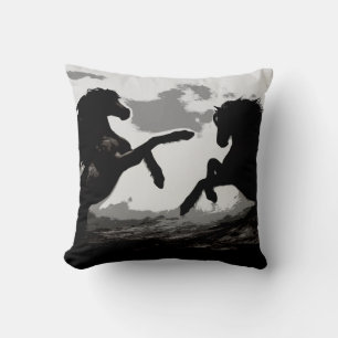 Cojín Decorativo Batalla de los caballos - Arte equino