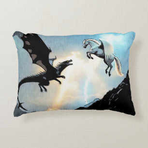 Cojín Decorativo Batalla del Dragón y Pegaso