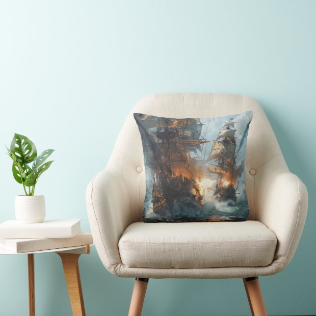 Cojín Decorativo Batalla marítima (Silla)