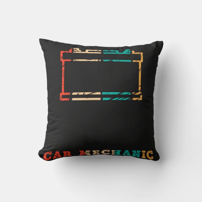 Cojín Decorativo Batería mecánica del coche | Mechanic Blanket (Anverso)