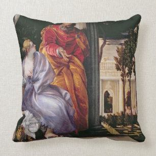 Cojín Decorativo Bathsheba que se baña, c.1575 (aceite en lona)