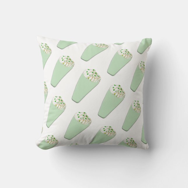 Cojín Decorativo Batido de menta (Anverso)