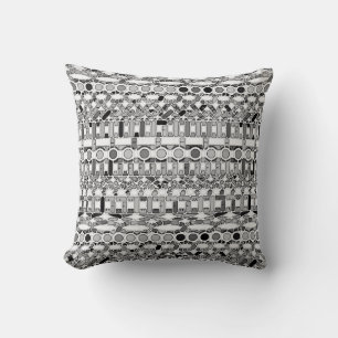 Cojín Decorativo Batik tribal - tonos de gris