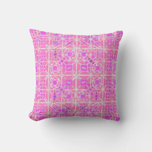 Cojín Decorativo Batik tribal - tonos de rosa