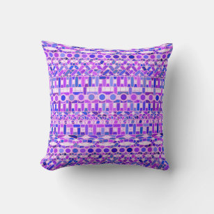 Cojín Decorativo Batik tribal - tonos violeta