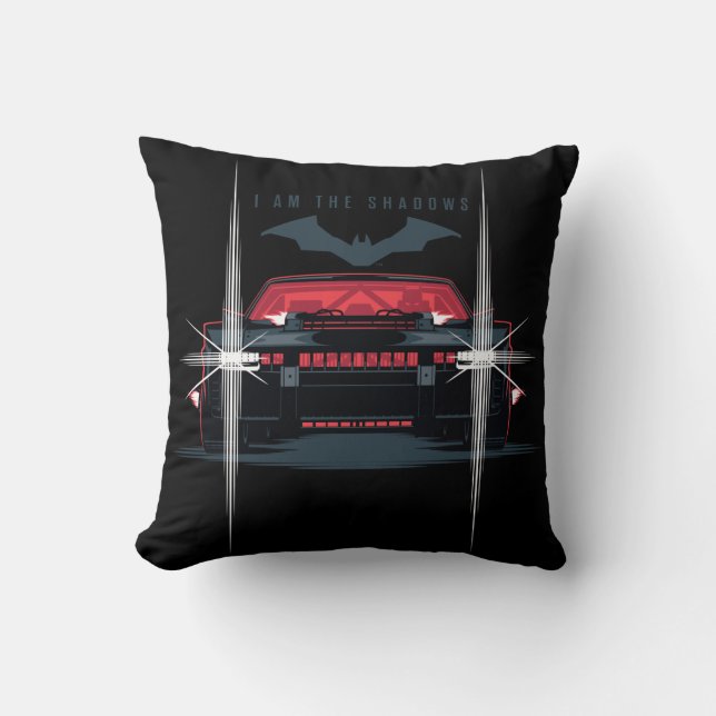 Cojín Decorativo Batman Batmobile - Yo soy las sombras (Anverso)