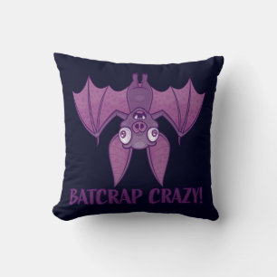 Cojín Decorativo Batshit Crazy Wacky Personalizado Bat