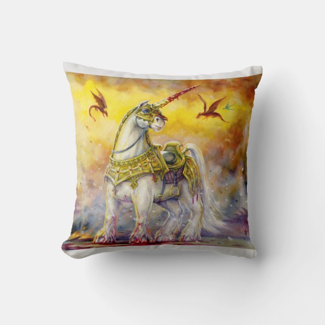 Cojín Decorativo Battle Unicorn (Anverso)