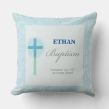Bautizo de Niño con Encaje Azul